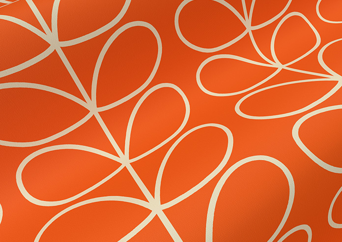 Orla Kiely Linear Stem, Persimmon - Roller Blind - Image 4